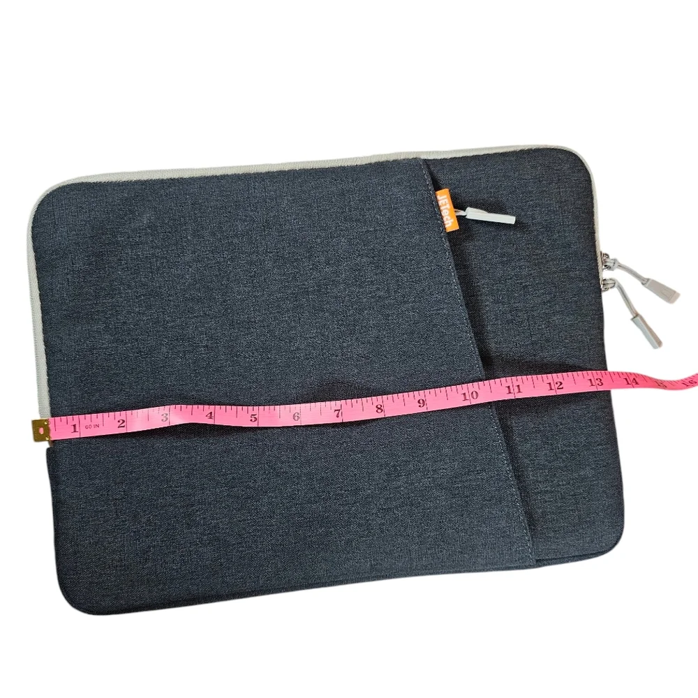 JETech Gray Fabric Laptop Sleeve Case - Lightweight & Durable - EUC